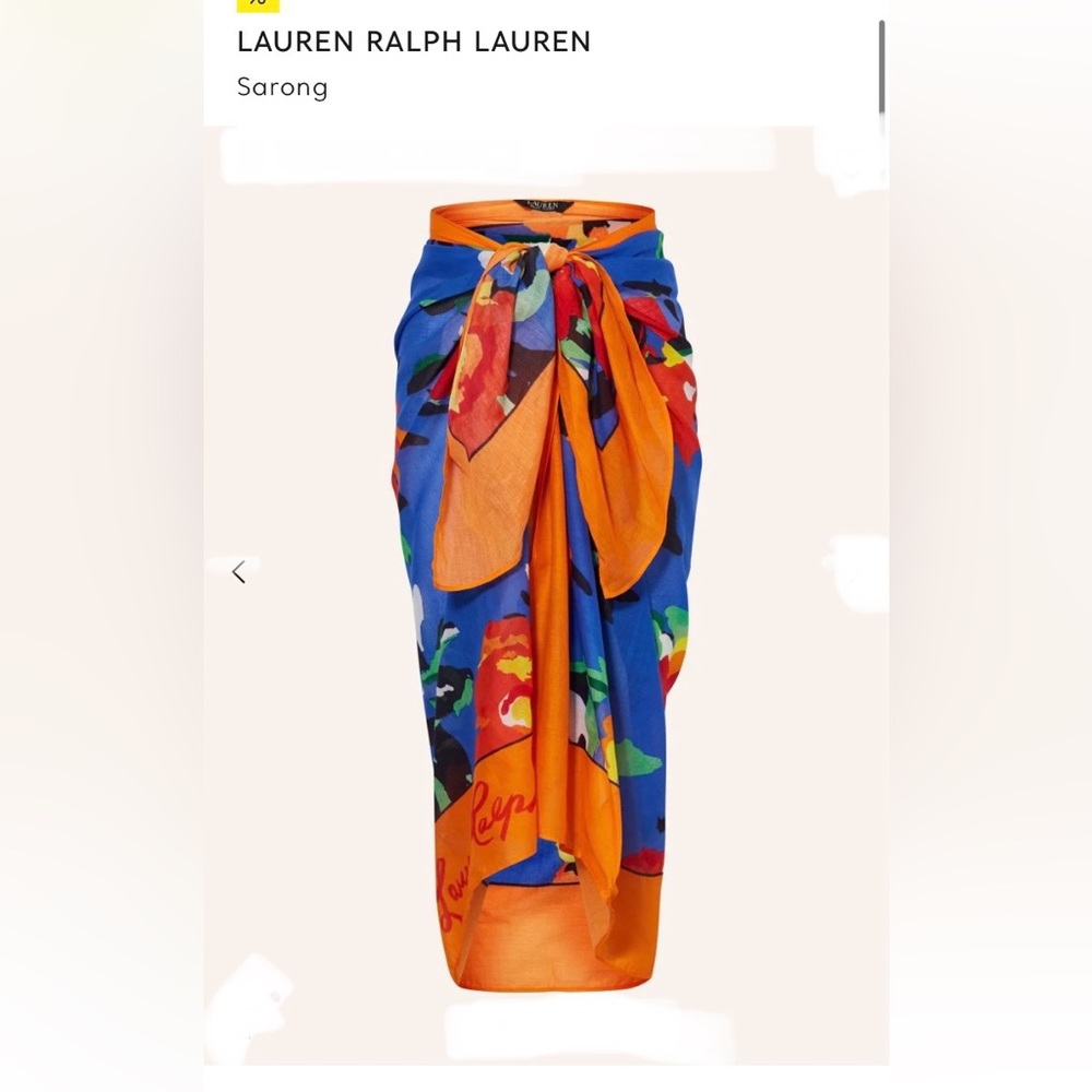 New☀️ LAUREN RALPH LAUREN
Sarong. Color: BLUE/ ORANGE/ YELLOW